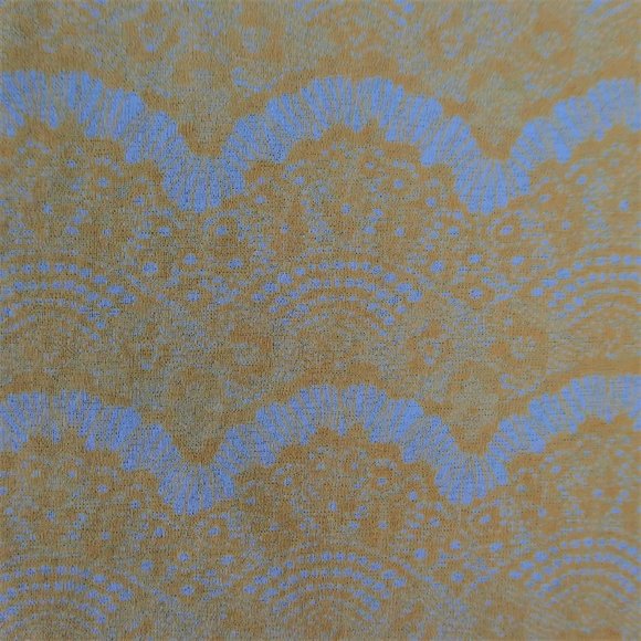 Bogner Mesh Mock Neck Top Stretchy Lite Geo Crystal Logo Light Peach Vintage M - Picture 8 of 9